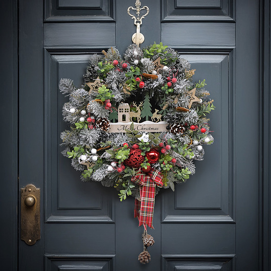 wianki bożonarodzeniowe Wianek "wesołych świąt"