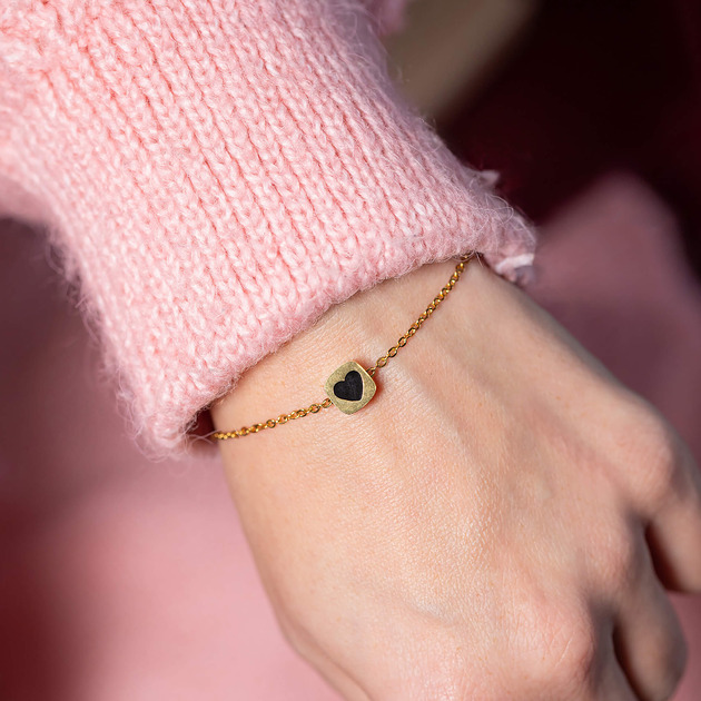 bransoletki złote Bransoletka z serduszkiem