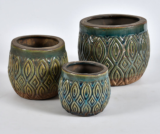 Donica, doniczka, osłonka Włoskie Niebo, 14 cm Home Design