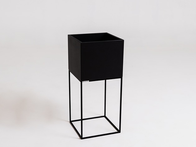 doniczki Donica PALMUS METAL 80 cm - czarny