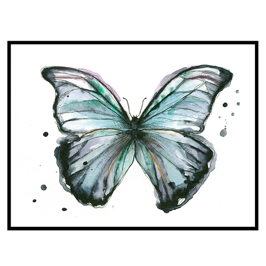 Motyl II, 21x30 cm, A4 JUST ILUST Justyna Małczak