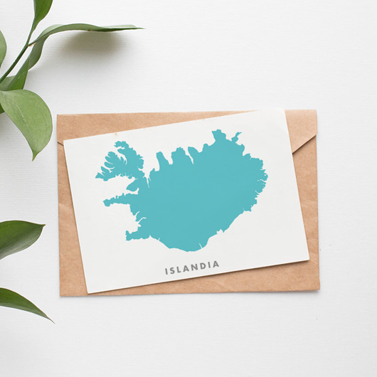 Mapa pocztówka - Islandia Mappy Maps
