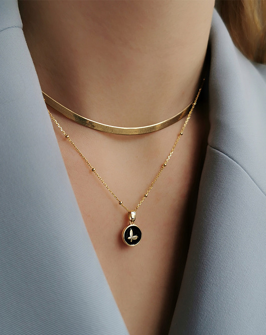 złote naszyjniki Naszyjnik pozłacany tasiemka