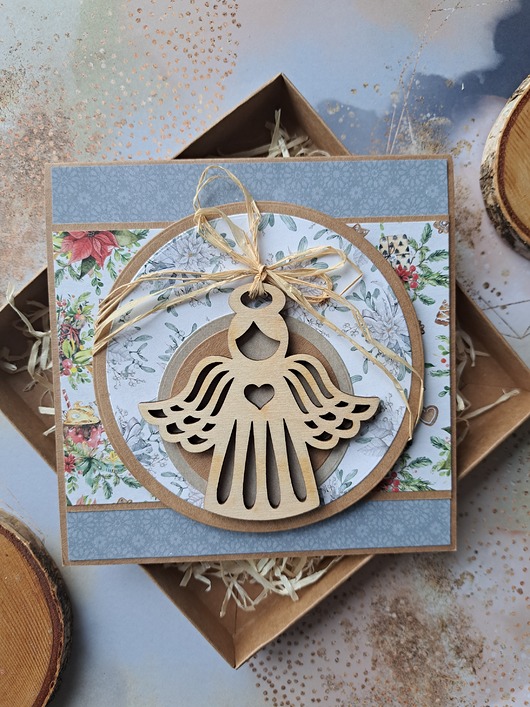 kartki scrapbooking Kartka świąteczna/ kartka na Boże Narodzenie (pudełko)