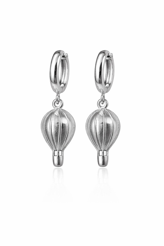 kolczyki srebrne Kolczyki  BALONY -srebro, złoto 24K, różowe złoto 18K