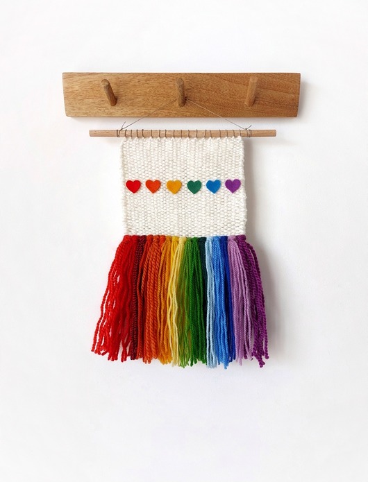 makramy Makatka "colorful love".