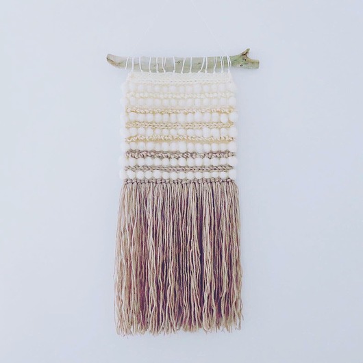 Makatka Makrama Bombolada Boho wool and stick