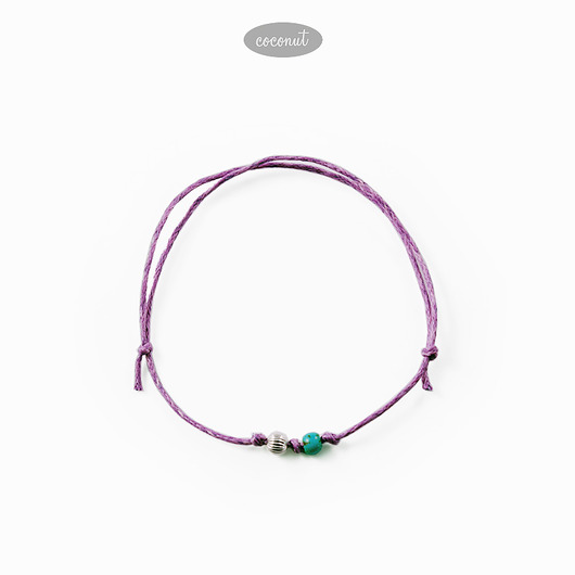 Bransoletka z turkusem BOHO MINIMAL BM11 COCONUT