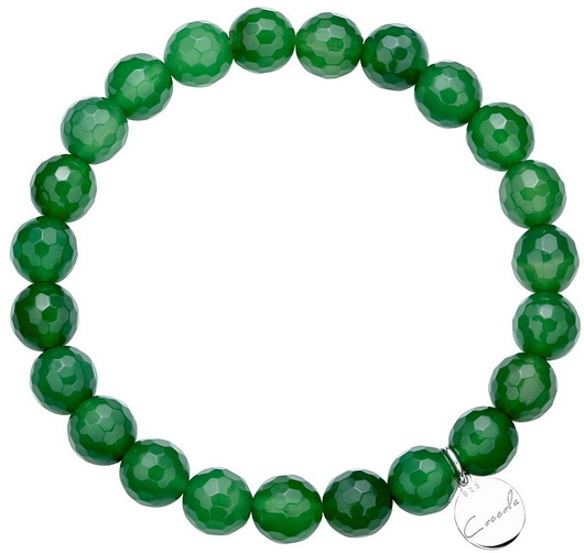 Bransoletka z jadeitów i srebra 925 Coccola JEWELLERY