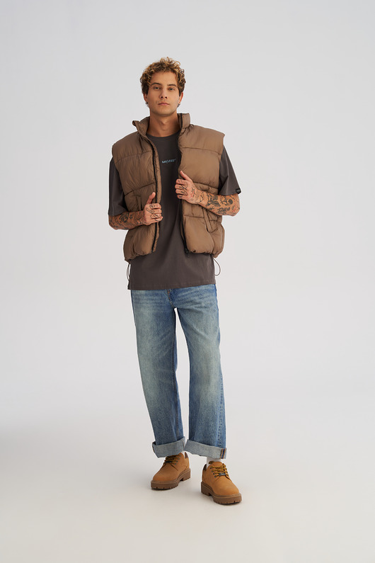 t-shirty męskie Koszulka męska REGULAR Say Less grafitowa