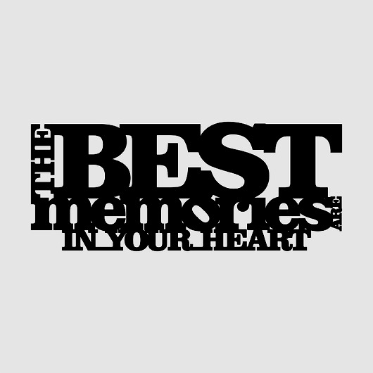 Napis na Ścianę 3D THE BEST MEMORIES ARE IN YOUR LOVINA PRINTS