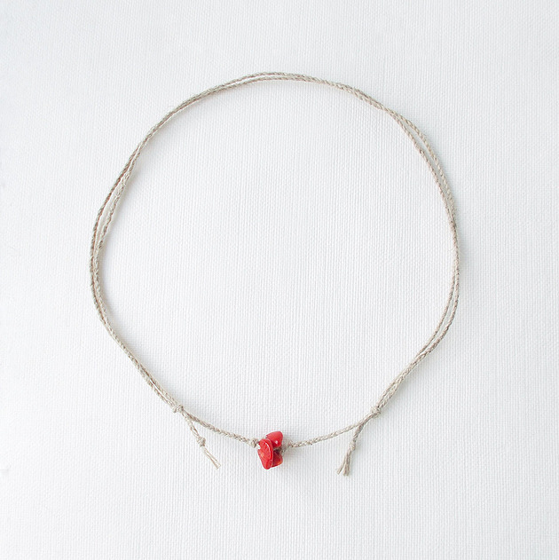 chokery Koral czerwony Naszyjnik simple
