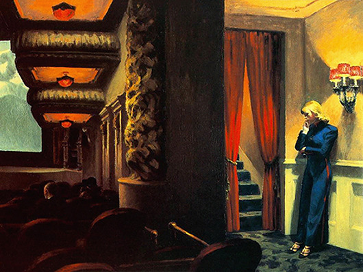 obrazy Reprodukcja: E Hopper "Kino w Nowym Jorku" 40x30 obraz na płótnie