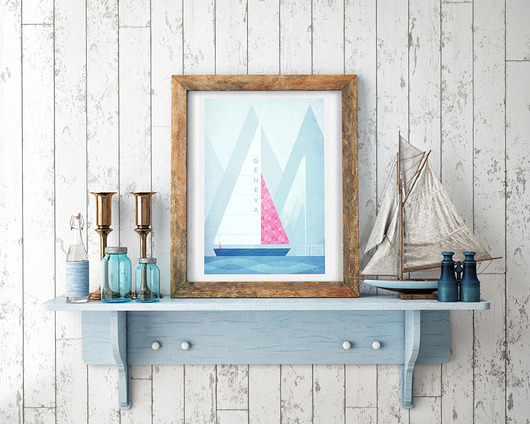Genewa - vintage plakat 50x70 cm minimalmill