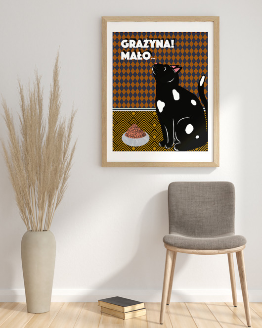plakaty Plakat Histerie zwierzęce: GRAŻYNA! MAŁO...
