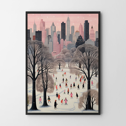 plakaty Plakat Zimowy Nowy Jork