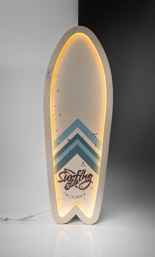 lampy do pokoju dziecka Lampa  Deska Surfingowa kremowa -UNKY