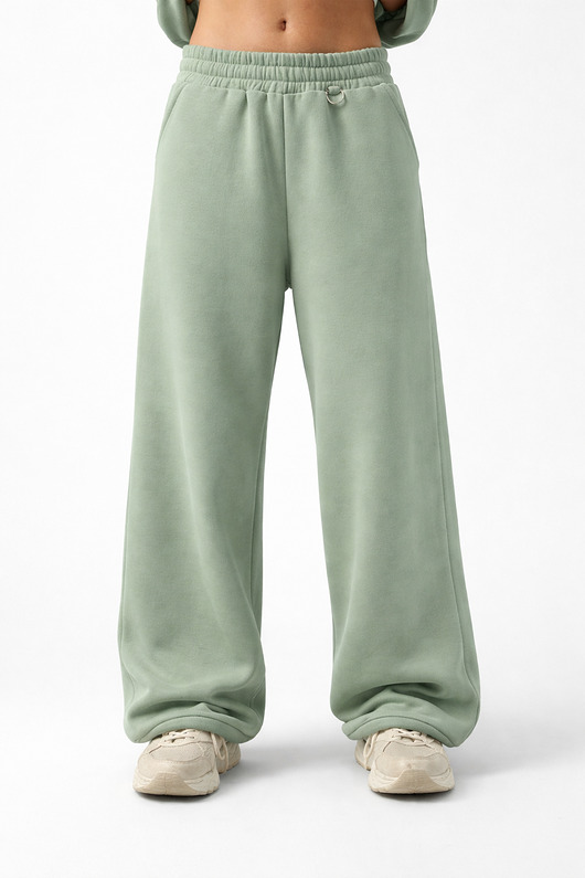 spodnie dresowe damskie Spodnie - 330 GSM   Szałwia