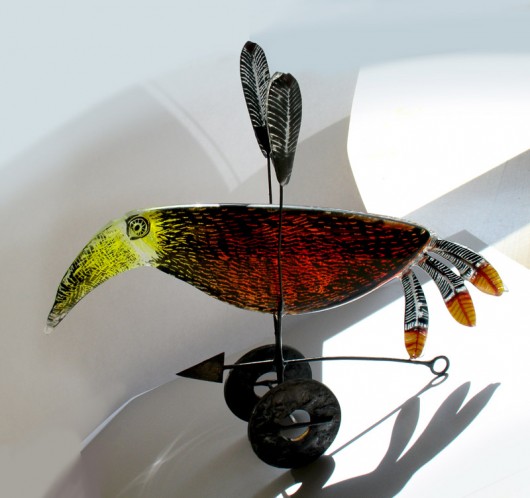 Ptak GŁUPTAK Borowska Glass Design