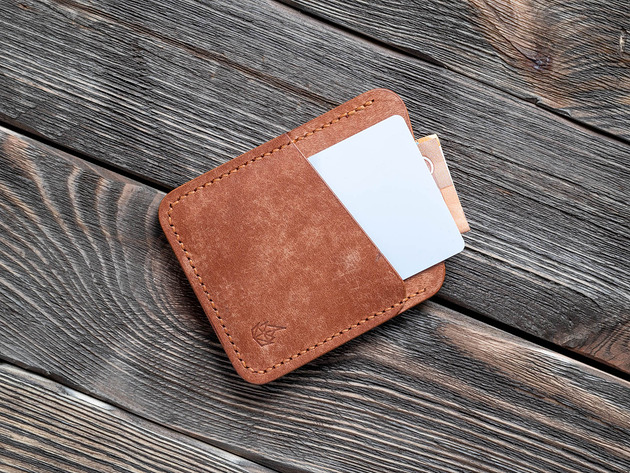 portfele męskie No.25 / Skórzany portfel na karty oraz banknoty