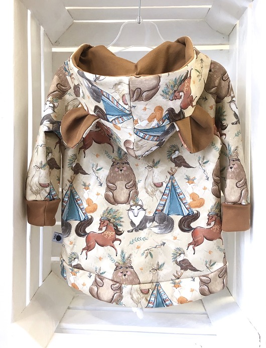 Bluza rosnąca miś -boho boy FuFu Handmade