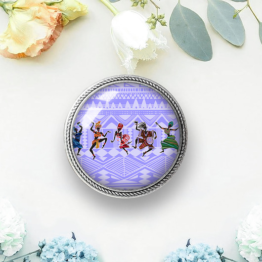 broszki BROSZKA ''AFRICA blue", niespotykana i interesująca