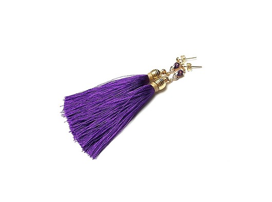 kolczyki chwosty Kolczyki chwosty BOHO - purple vol. 4  /26-09-18/ 