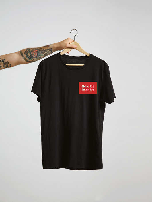 t-shirt damskie Hello 911 I'm on fire