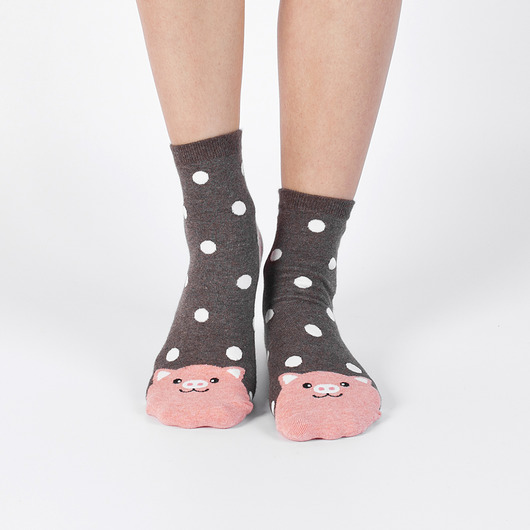 Skarpetki w kropki ze świnką CandySox