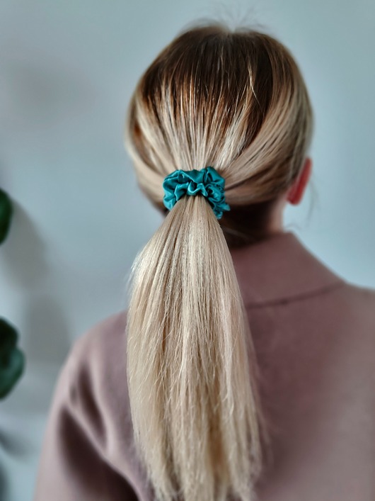 gumki do włosów Gumka jedwabna, scrunchie, frotka sea breeze MINI