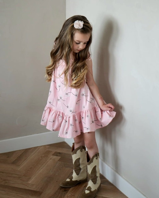sukienki dla dziewczynki Sukienka zmieniająca kolory w słońcu  - Vanessa Flowers na ramiączkach