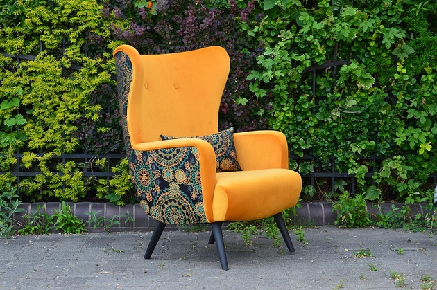 fotele Fotel uszak, scandi, do salonu, do czytania, nowoczesny, skandynawski