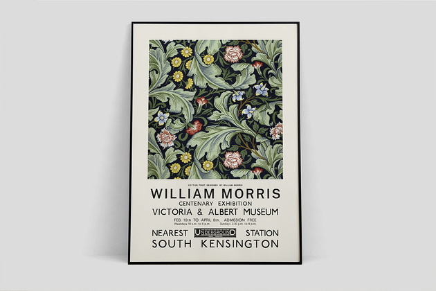 William Morris plakat wystawowy Pas De LArt