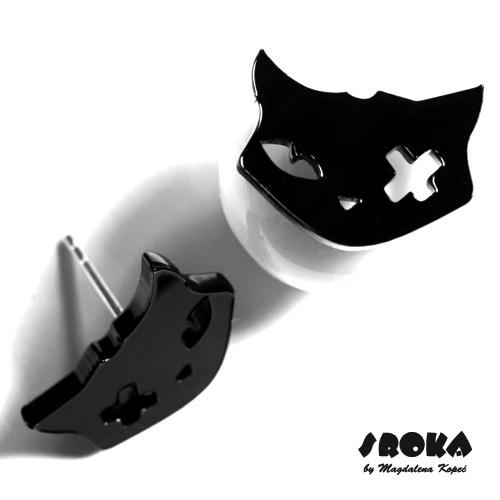 kolczyki - inne kot, Cat, Katze, 猫, gato na ucho 3