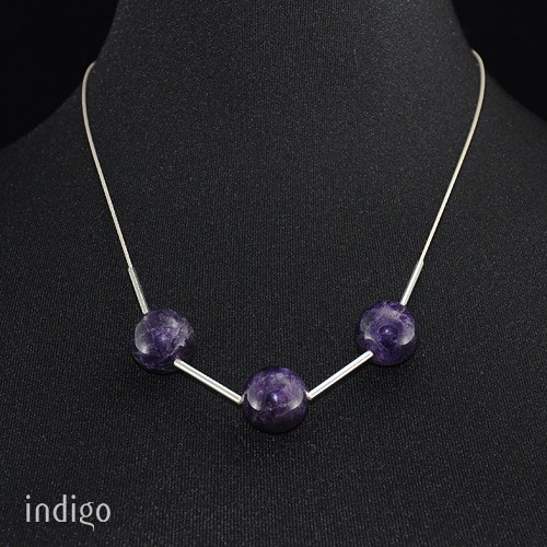 ametysty - naszyjnik studio INDIGO