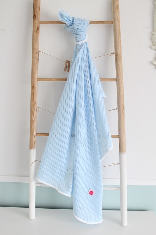 OTULACZ// 100% bawełna ażurowa// baby blue laluu