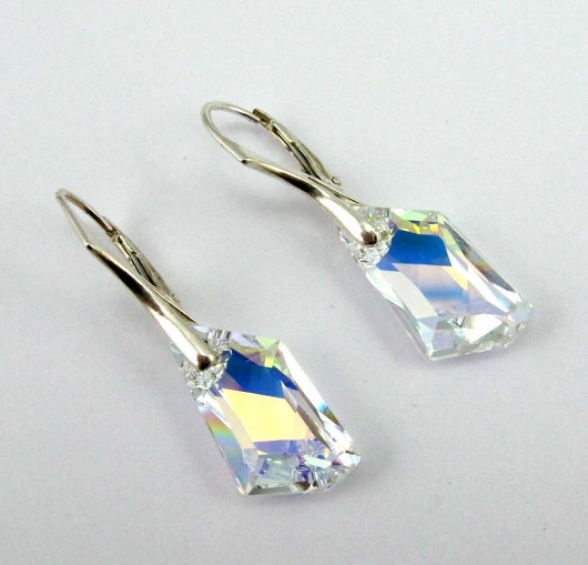 kryształ Swarovski De-Art Crystal AB 18 mm w srebrze PRYZMAT