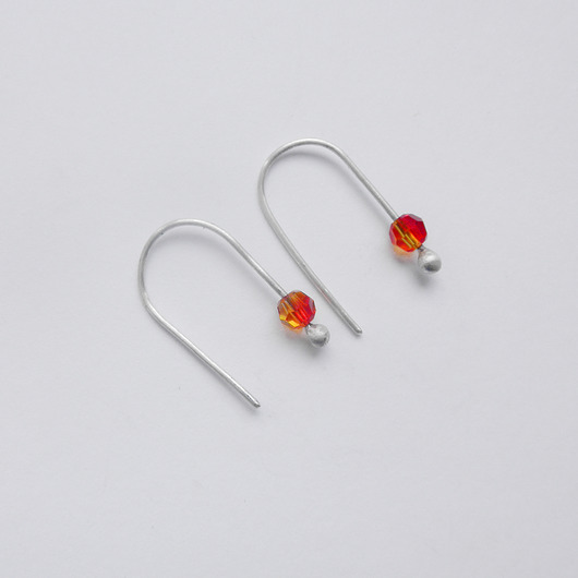 kolczyki z kamieniami Kolczyki OKRĄG