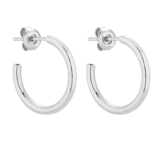 kolczyki srebrne Srebrne półokrągłe kolczyki L