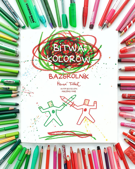 książeczki dla dzieci Bitwa kolorów + Bazgrolnik 3+