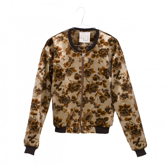 Brown bomber Floral Escape