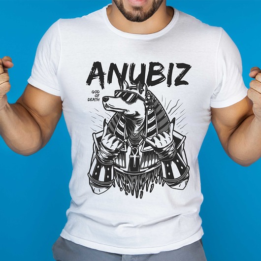 t-shirty męskie Koszulka  z nadrukiem Anubiz