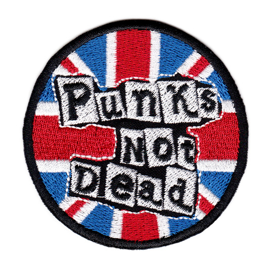 naszywki na ubrania Naszywka termo przylepna Punks not dead