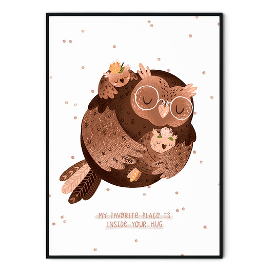 Plakat dla dzieci Mother & babies no. 6 myscandi