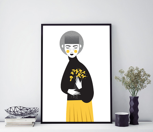 Plakat Dziewczyna z Bukietem LoFink