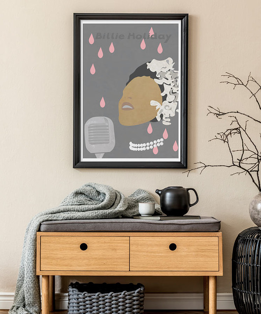 plakaty Billie Holiday Jazz - plakat 50x70 cm