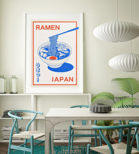 plakaty PLAKAT ramen, ozdoba do kuchni, foodie prezent
