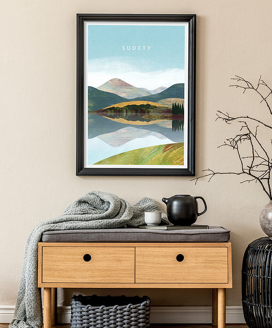 plakaty Plakat Sudety - widok z górami