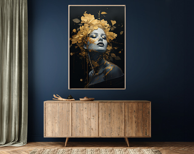 plakaty Złota muza - Plakat - Druk - Fotografia, Abstrakcja, Surrealizm, Loft #1