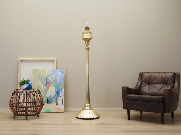 lampy podłogowe Lampa naftowa, niemiecki design, lata 20, producent: Ehrich & Graetz